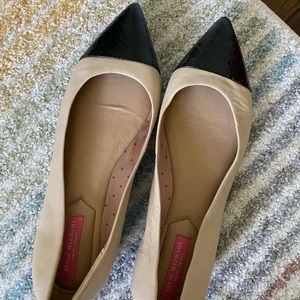 Isaac Mizrahi Tan and Black Flats